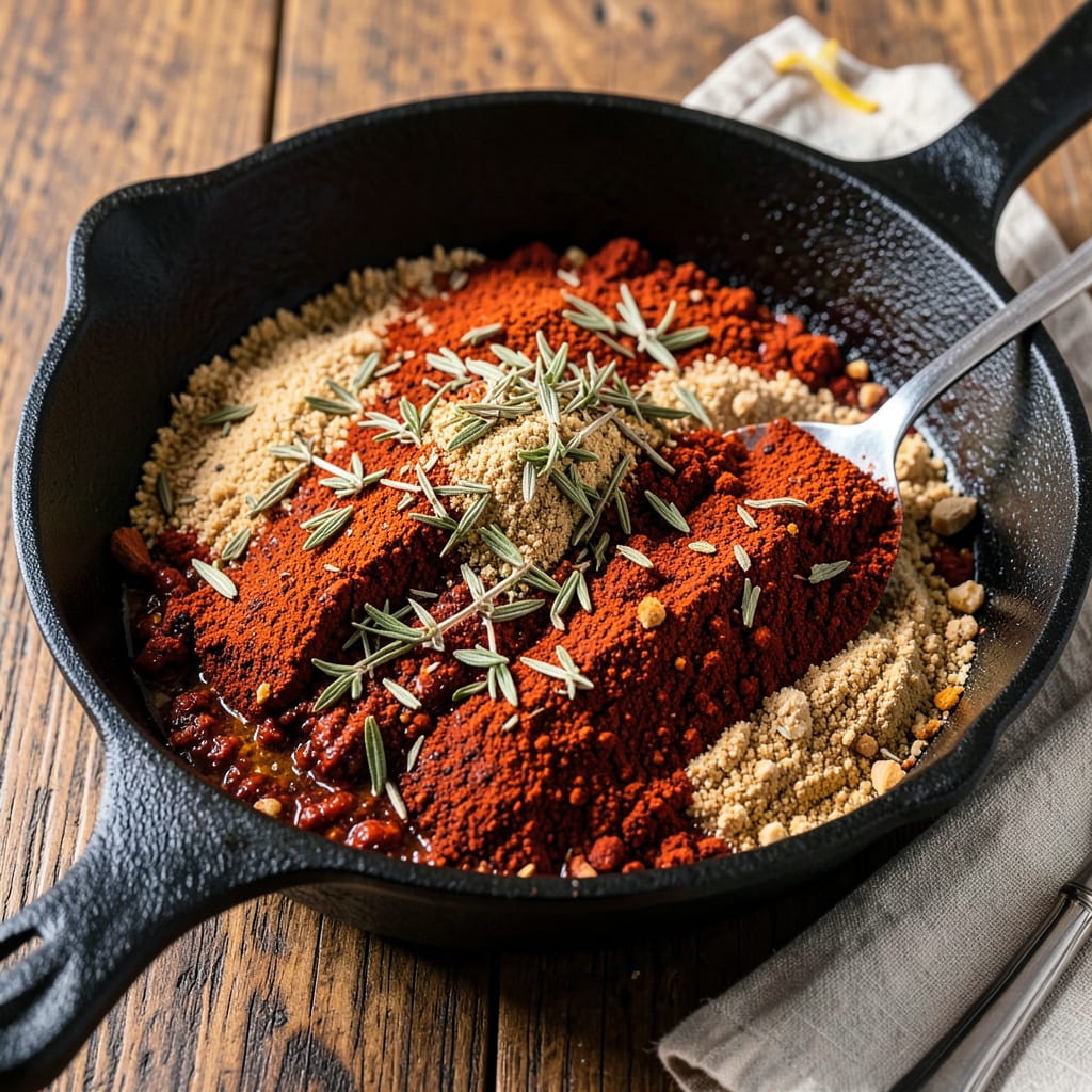 Cajun Marinade Recipe: Spicy Herb Blend for Bold Grilled Flavors illustration with key details