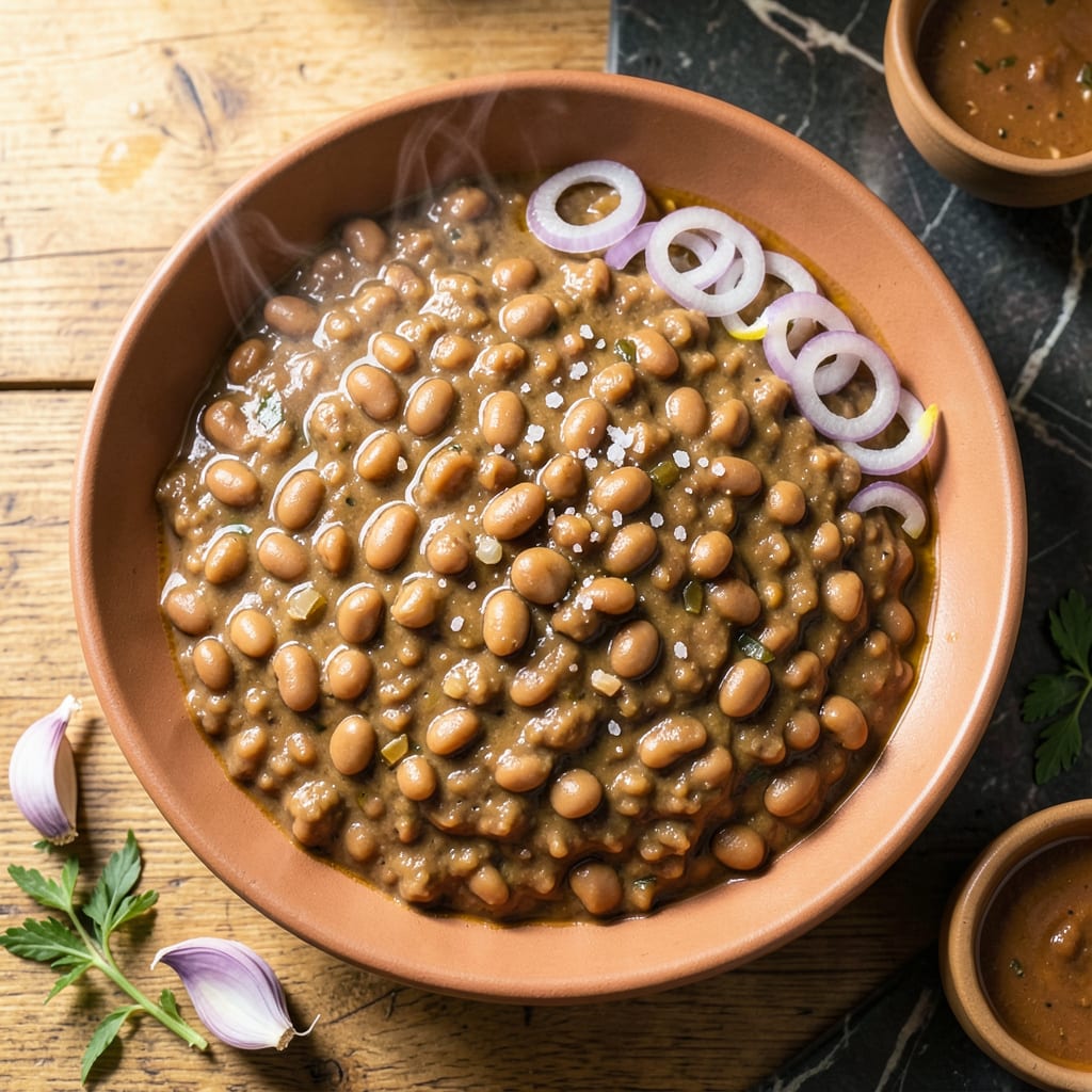 canning refried beans recipe example with annotations