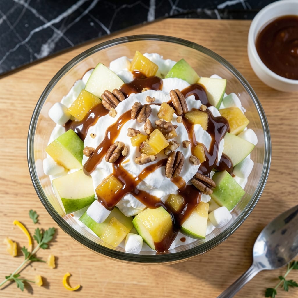 caramel apple salad recipe with cool whip example with annotations