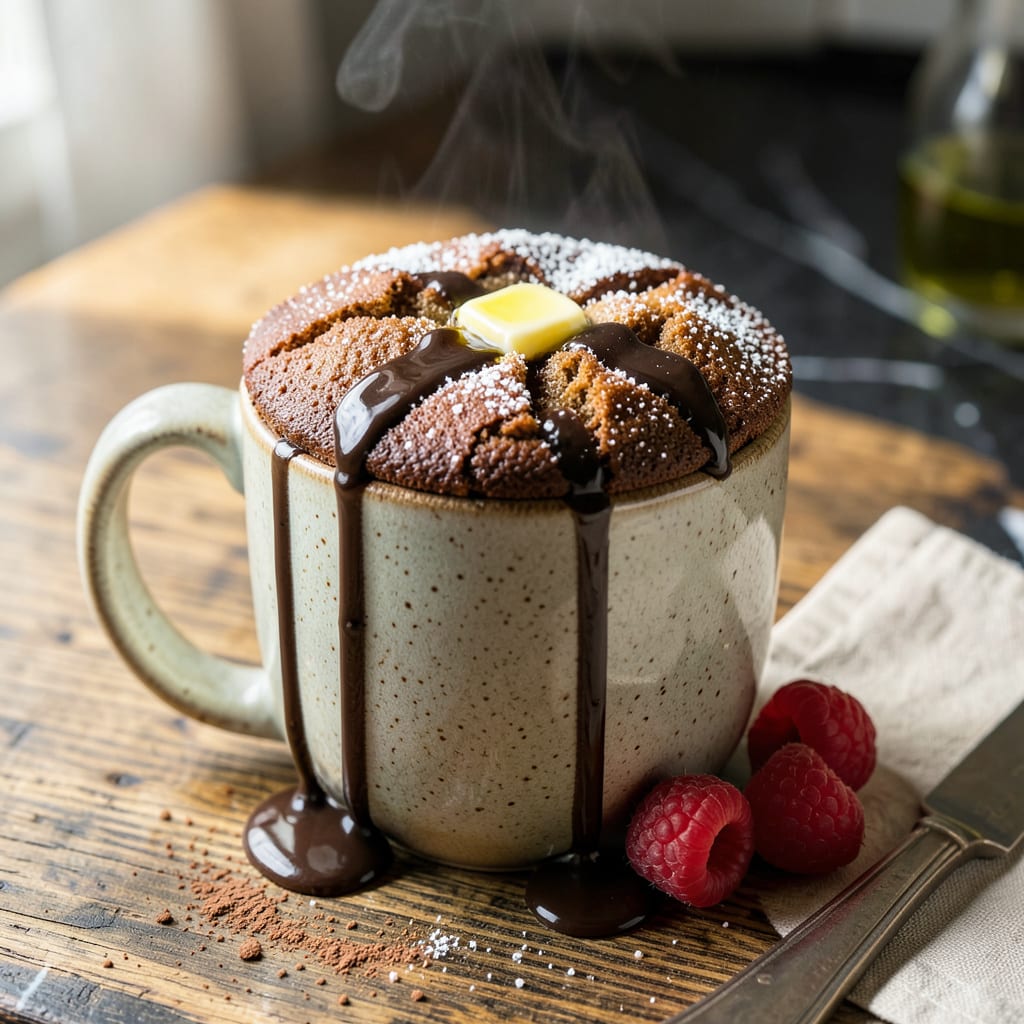 Carbquik Mug Cake Recipe: Fluffy Microwave Treat in Minutes example with annotations
