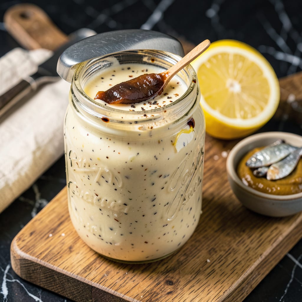 Carrabba’s Caesar Dressing Recipe: Creamy Garlic Parmesan Perfection