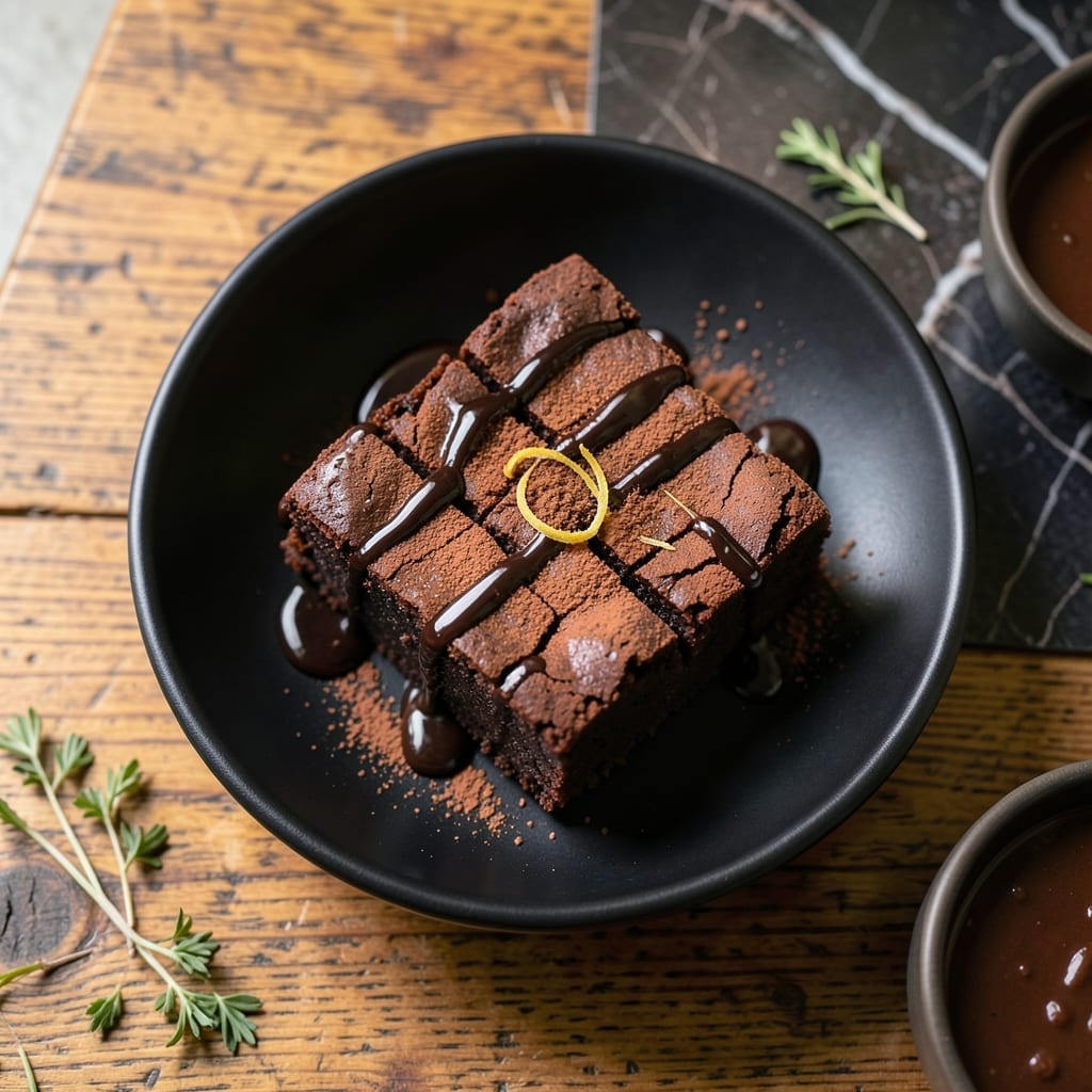 Recipe Of Chocolate Brownie Eggless: Dense Fudgy Squares With Crackly Tops