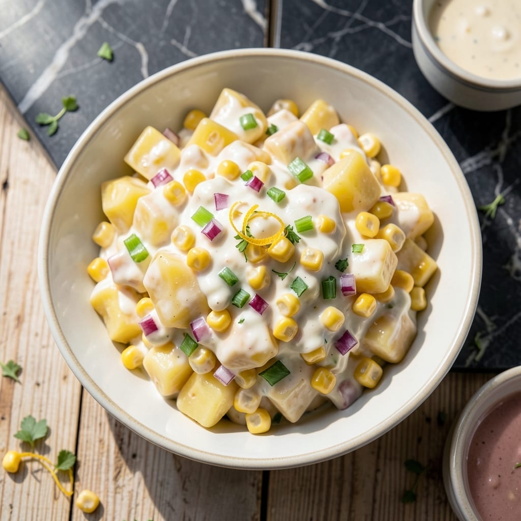 Potato Salad Recipe With Sweet Corn: Summer Picnic Classic With Sweet Kernel Crunch