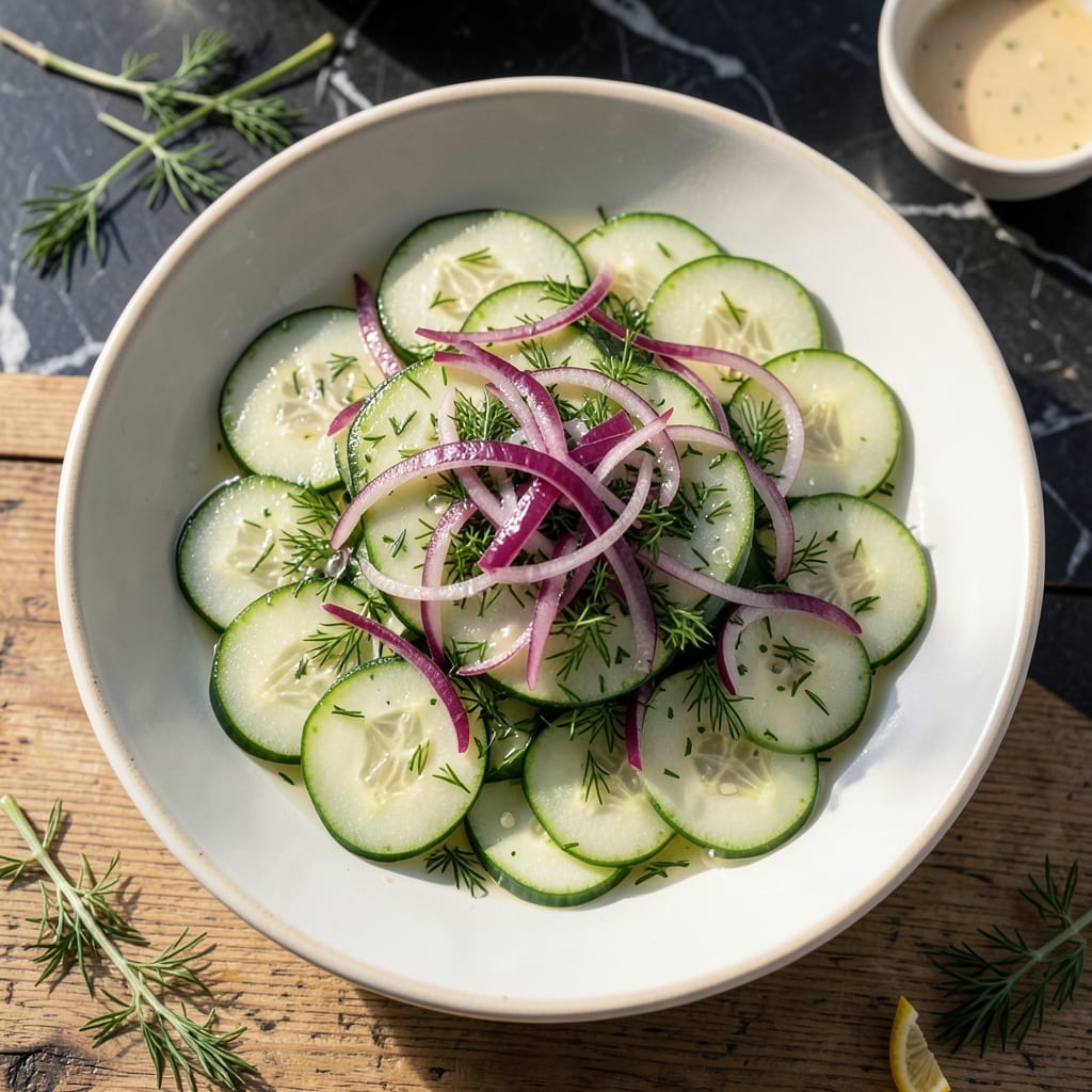 Cucumber Salad Recipe No Sour Cream: Light and Crunchy Garden Freshness