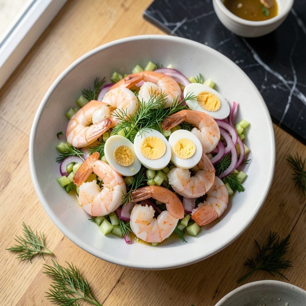 Shrimp Salad Recipe With Boiled Eggs: Coastal Freshness With Protein Punch Shrimp Salad Recipe With Boiled Eggs: Coastal Freshness With Protein Punch