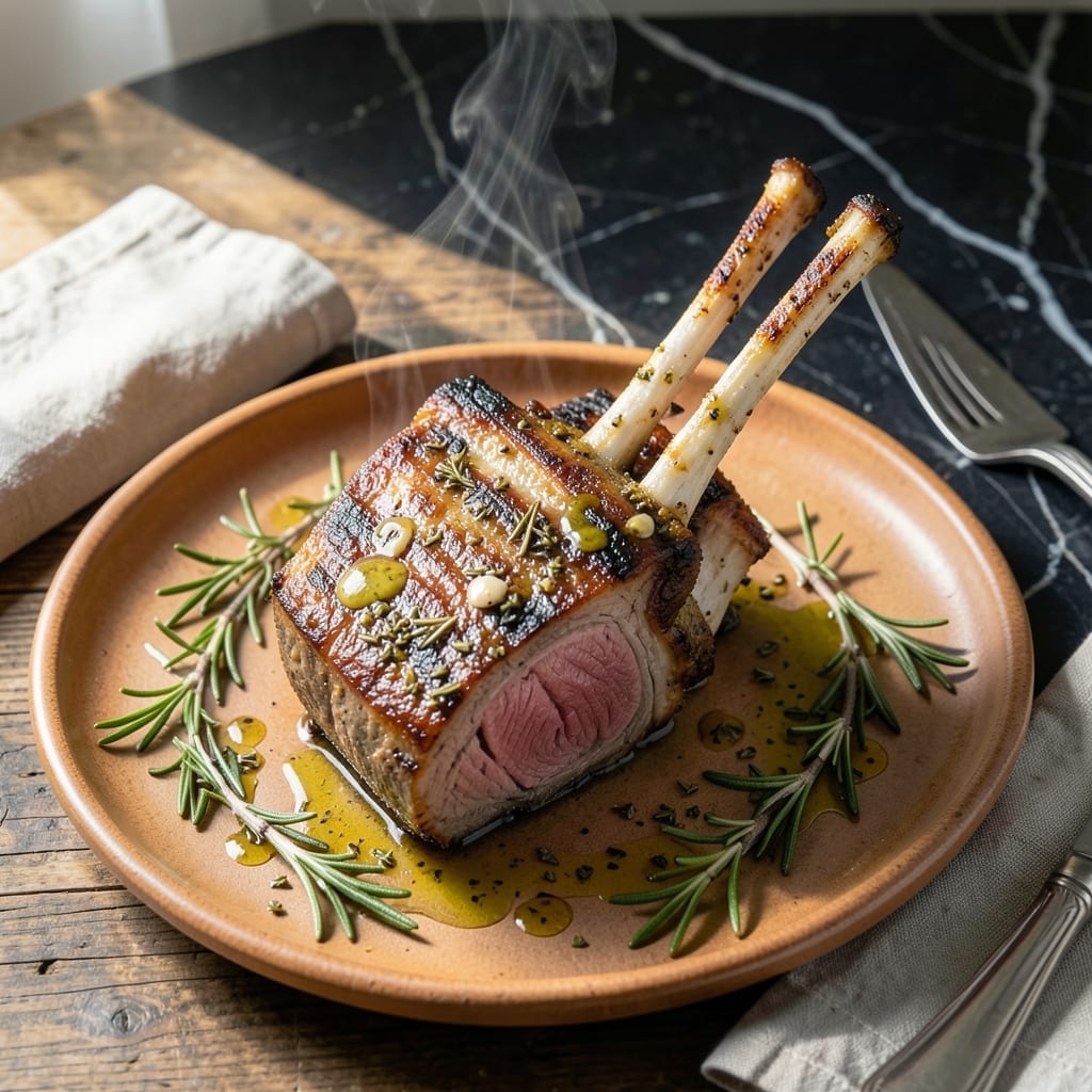 Lamb Rack Recipe Pan Fried: Golden Crust With Rosemary Infusion Lamb Rack Recipe Pan Fried: Golden Crust With Rosemary Infusion