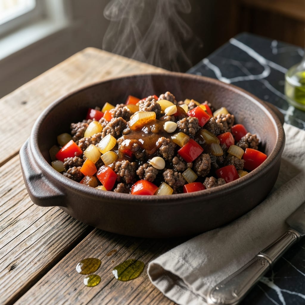 Ground Beef BBQ Recipe Slow Cooker: Hands-Free Smoky Sweetness Ground Beef BBQ Recipe Slow Cooker: Hands-Free Smoky Sweetness