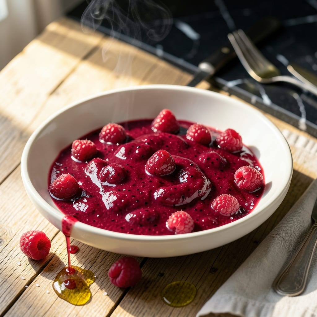 Jamie Oliver's Raspberry Coulis Recipe: Bright and Tangy Sauce for Desserts