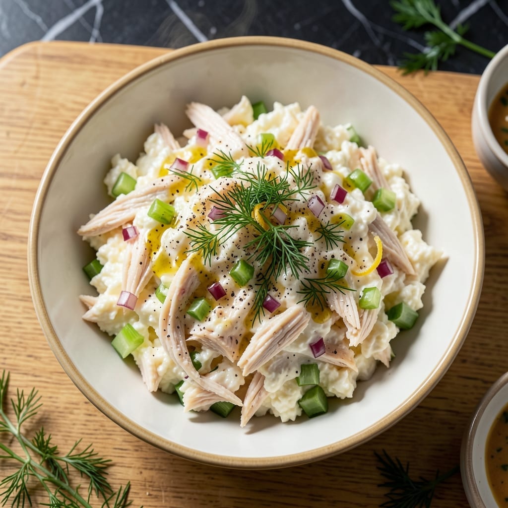 Chicken Salad Recipe With Cottage Cheese: Protein-Rich Creamy Crunch