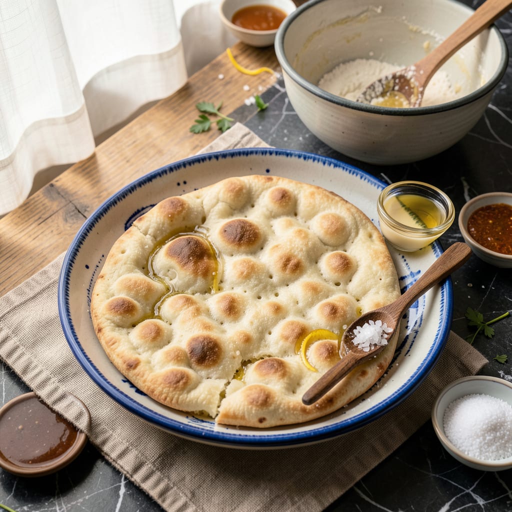Changa Recipe: Flaky Layers of Spiced Flatbread Perfection example with annotations