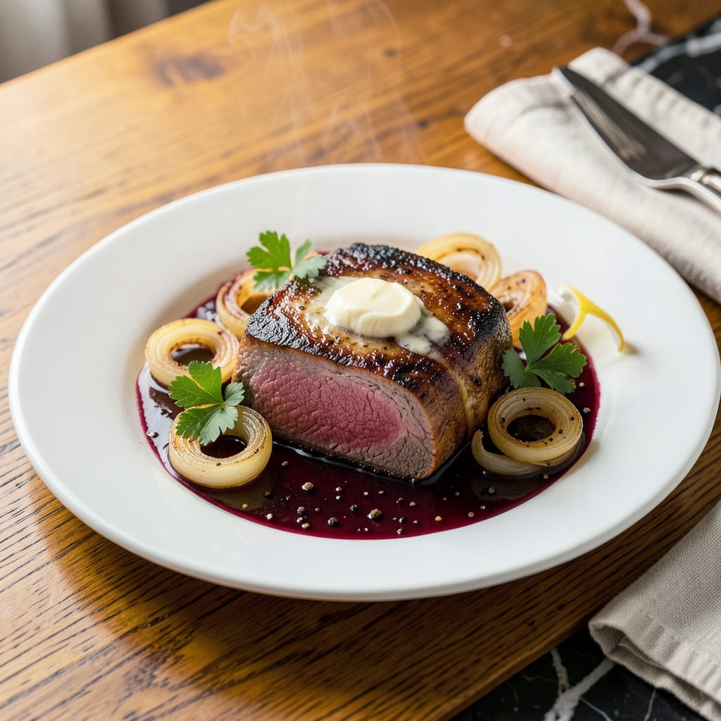 Visual representation of chateaubriand recipe julia child