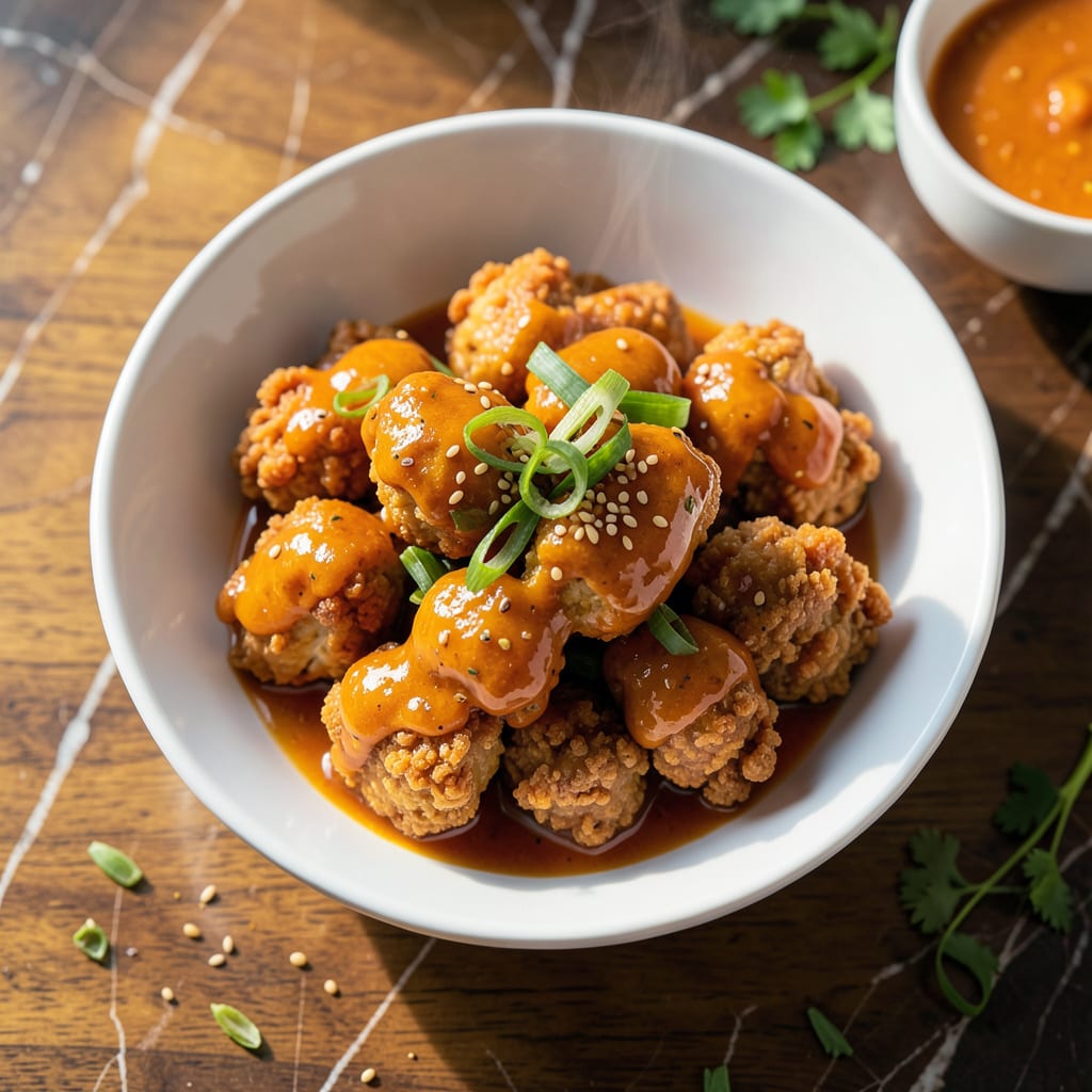Visual representation of cheesecake factory orange chicken recipe