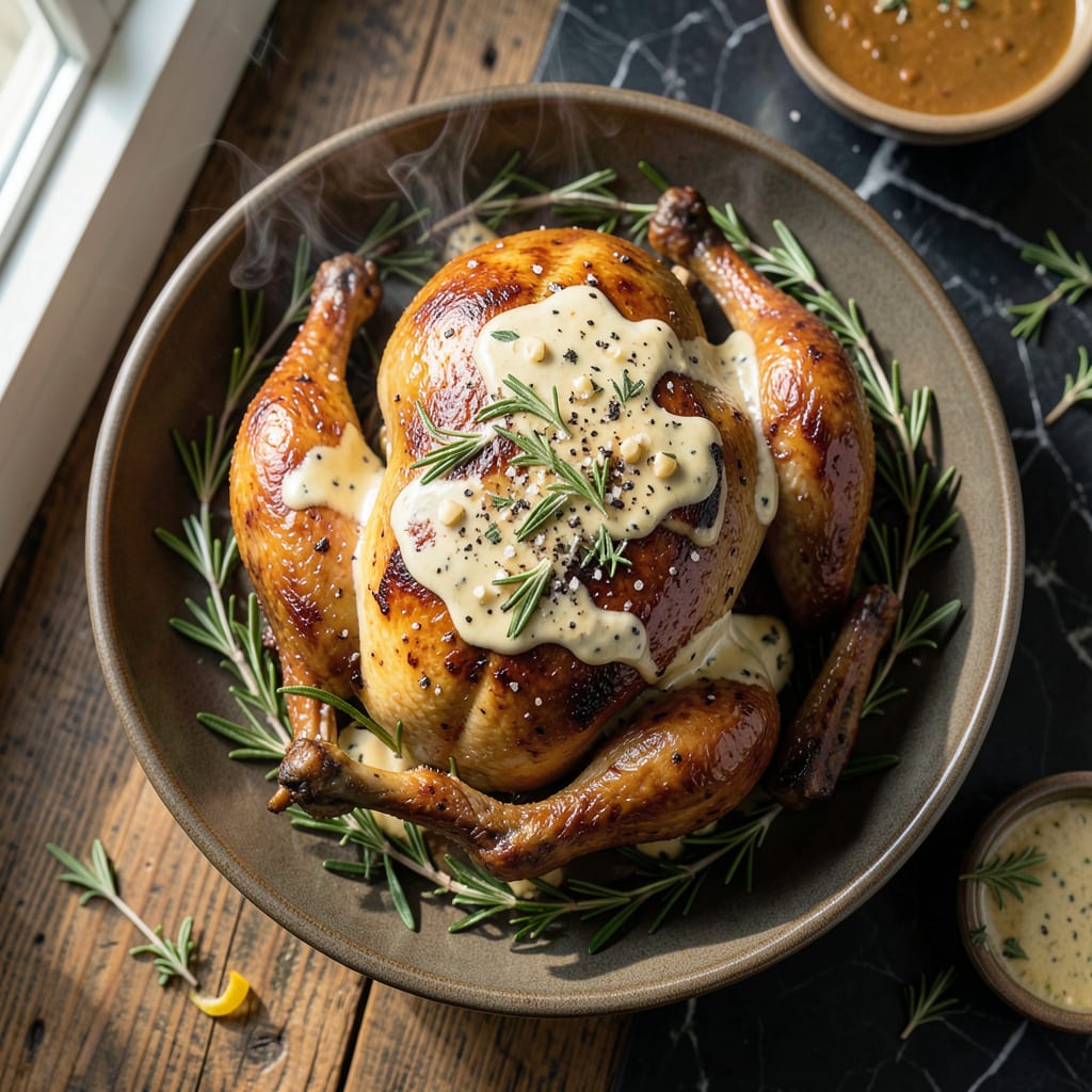 Chef John's Turkey Recipe: Herb Roasted Holiday Centerpiece example with annotations
