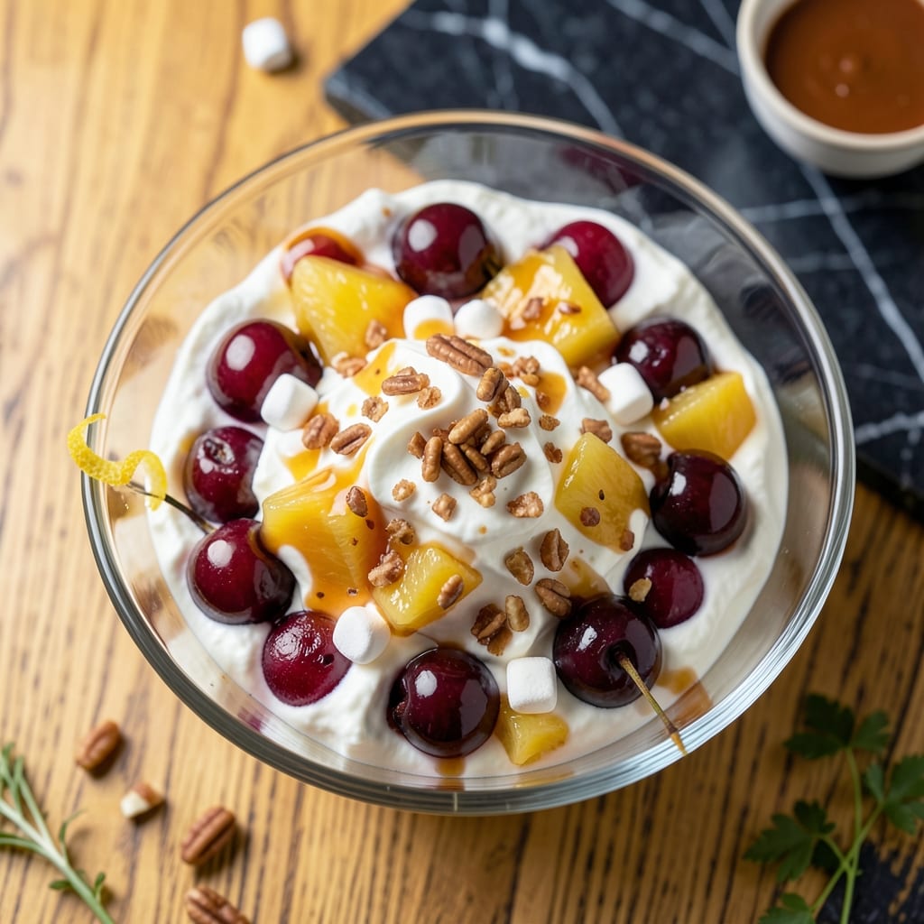 Complete cherry salad recipe cool whip overview image
