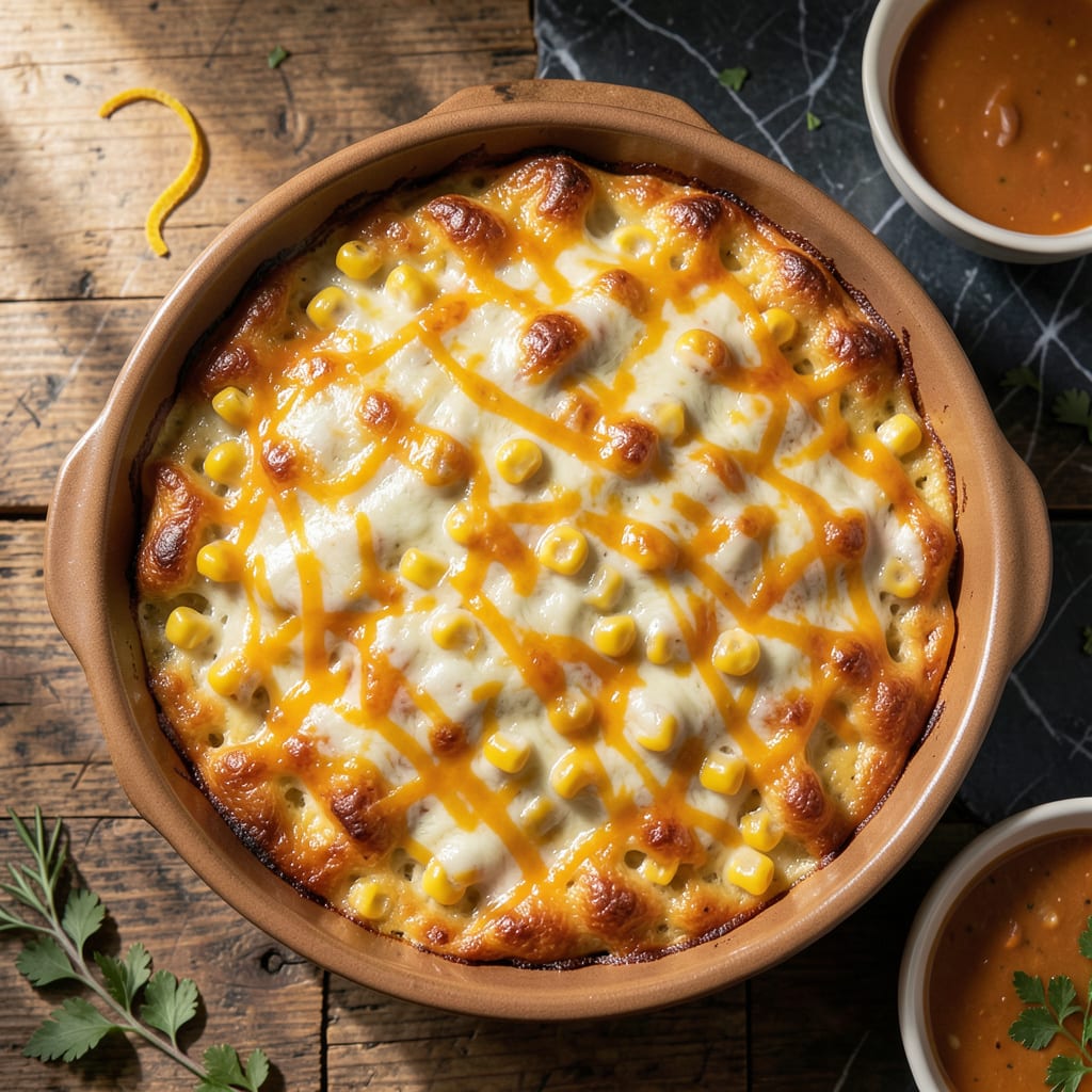 Chi Chi's Corn Casserole Recipe: Sweet Creamy Crowd Pleaser example with annotations