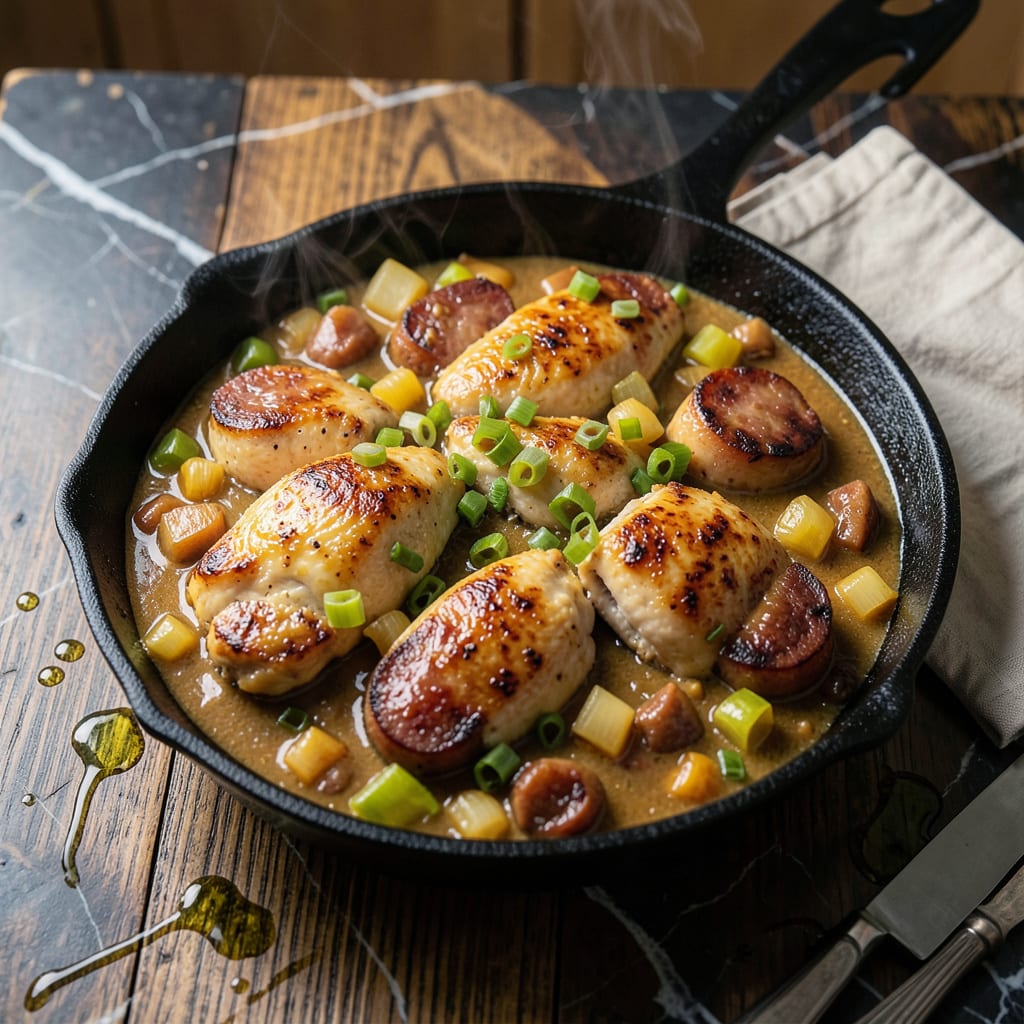 Comprehensive Chicken and Sausage Etouffee Recipe: Cajun Spice Over Rice visual reference