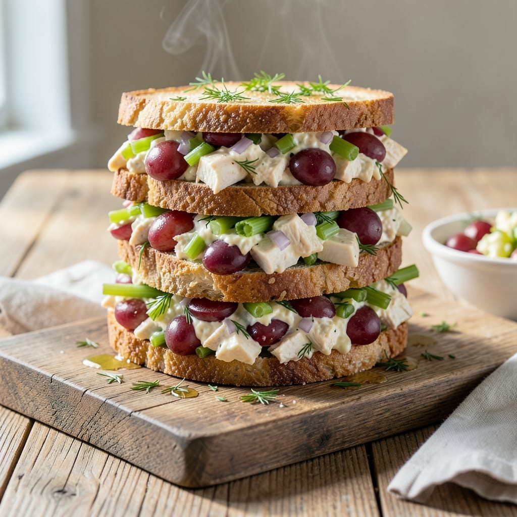 chicken salad sandwich recipe for a crowd detailed visual guide