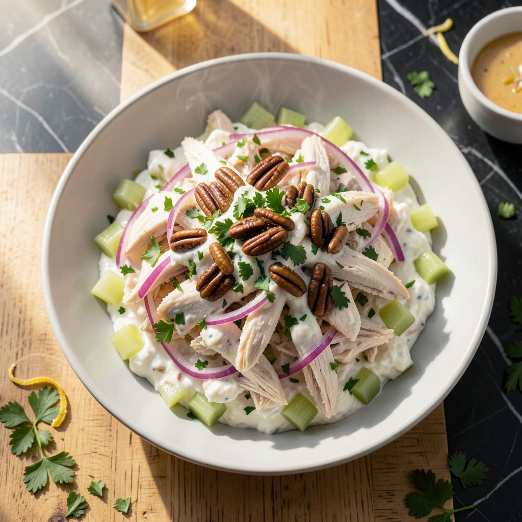 Complete Chicken Salad With Cream Cheese Recipe: Velvety Smoothness With a Crunch overview image