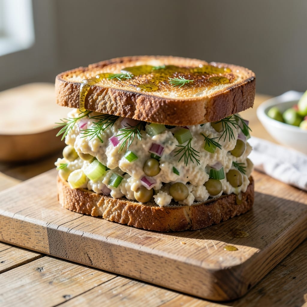 chickpea salad sandwich recipe nyt illustration with key details