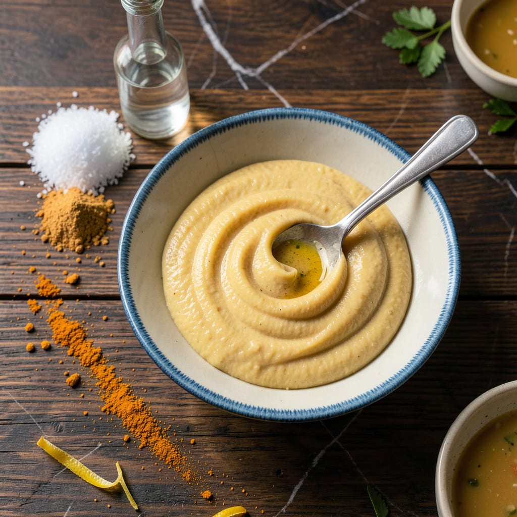 Visual representation of Chinese Hot Mustard Recipe: Spicy Condiment With Authentic Heat and Shelf Stability
