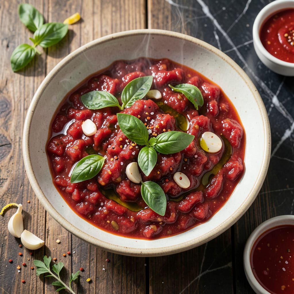 Chris Bianco Pizza Sauce Recipe: Authentic Neapolitan Flavor Base example with annotations