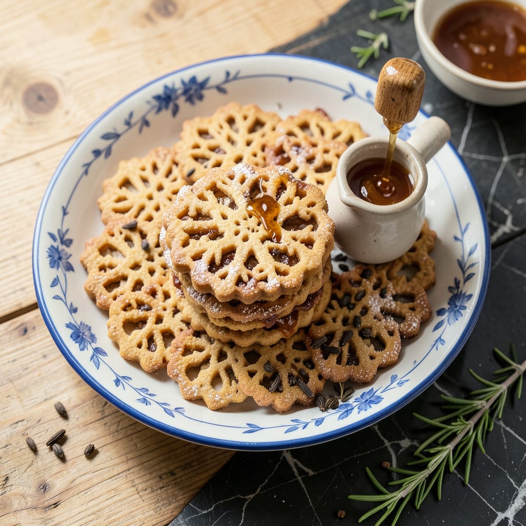 Ciao Italia Pizzelle Recipe: Crispy Italian Waffle Cookies with Anise Warmth illustration with key details