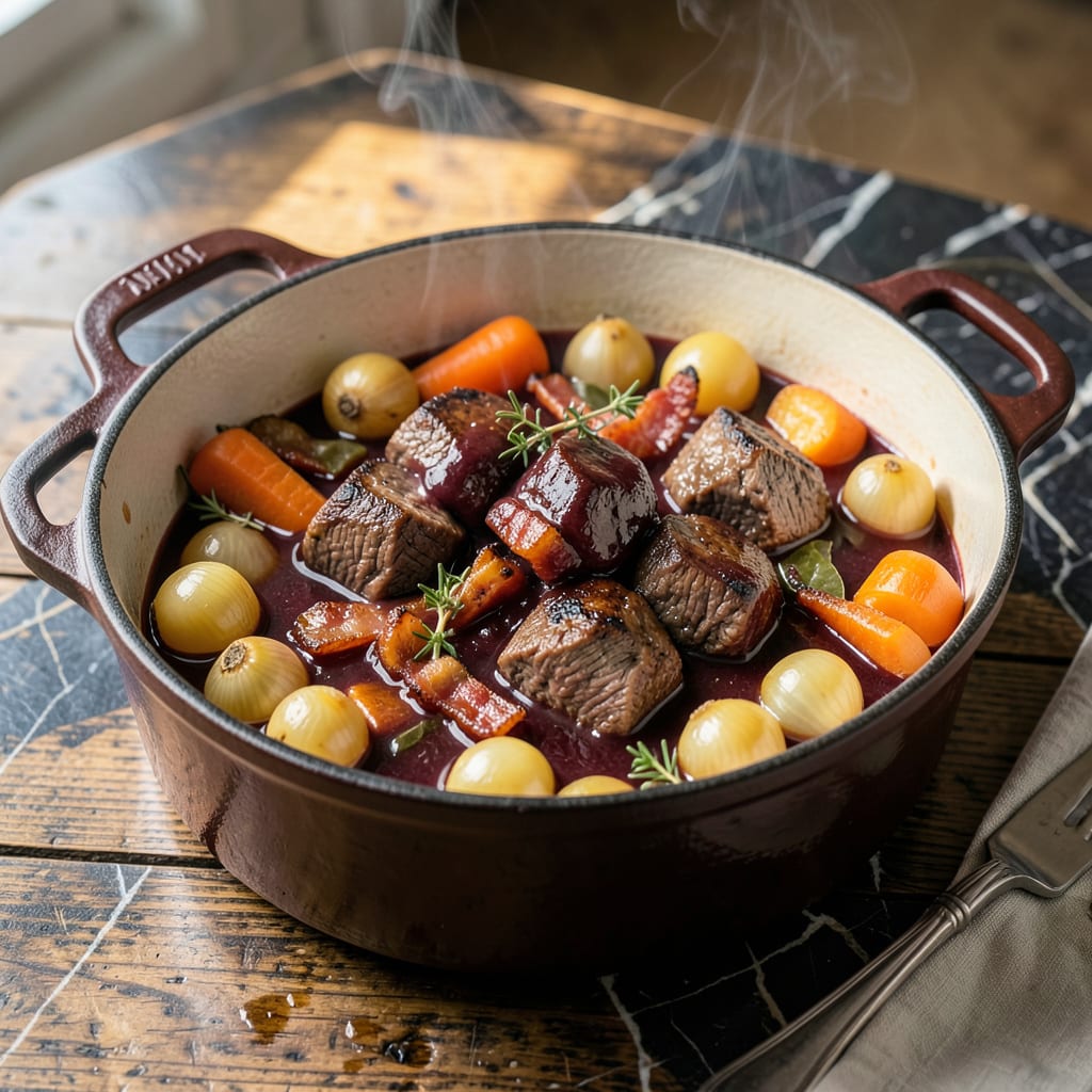 Complete Classic Beef Bourguignon Recipe: Slow Simmered French Comfort overview image
