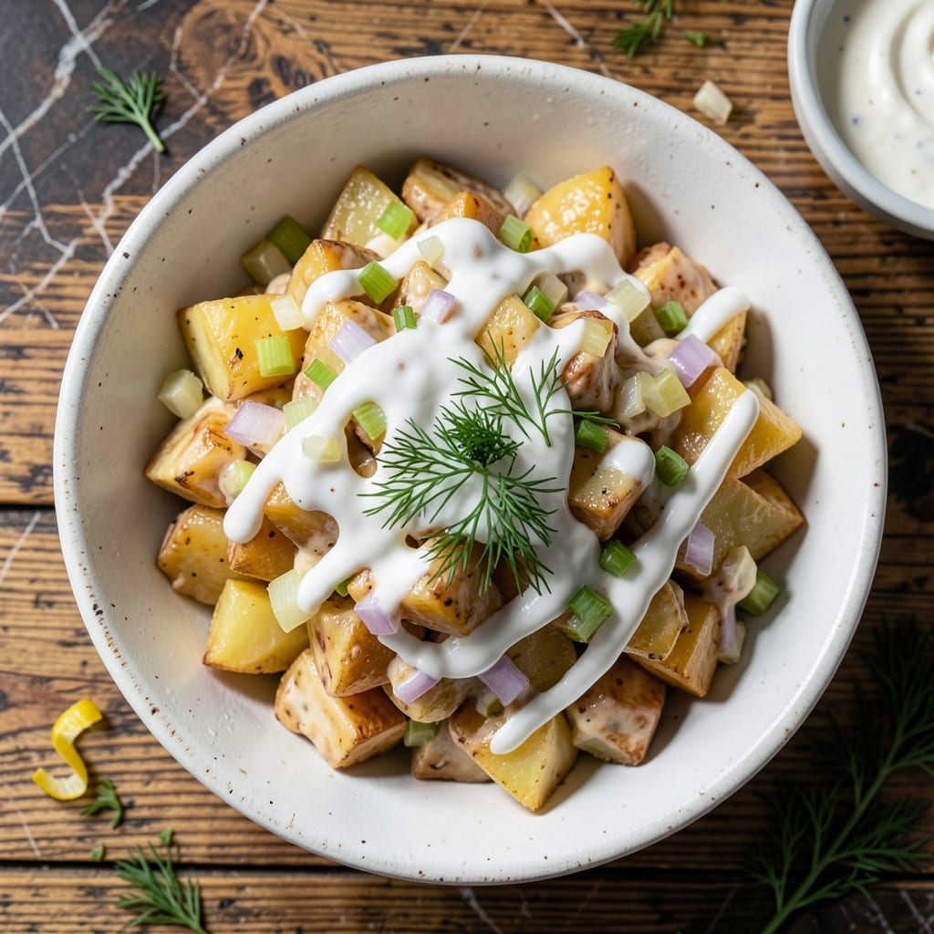 classic potato salad recipe with sour cream detailed visual guide
