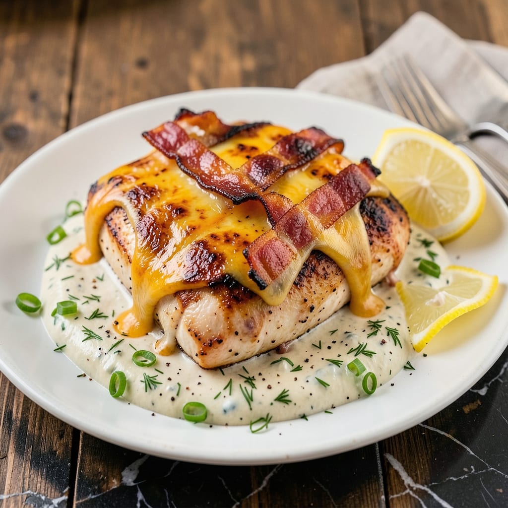 Colton's Loaded Chicken Recipe: Cheesy, Bacon Topped Perfection example with annotations