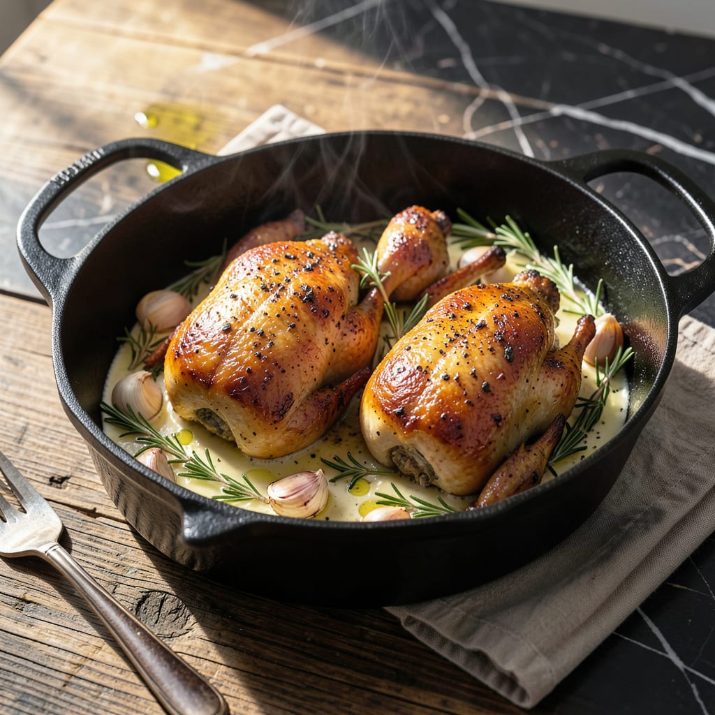 Cornish Hen Recipe Dutch Oven: Herb Roasted to Golden Perfection example with annotations
