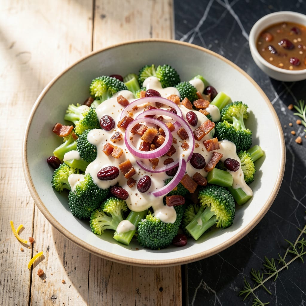 Costco Broccoli Salad Recipe: Crunchy Sweet and Creamy Bites