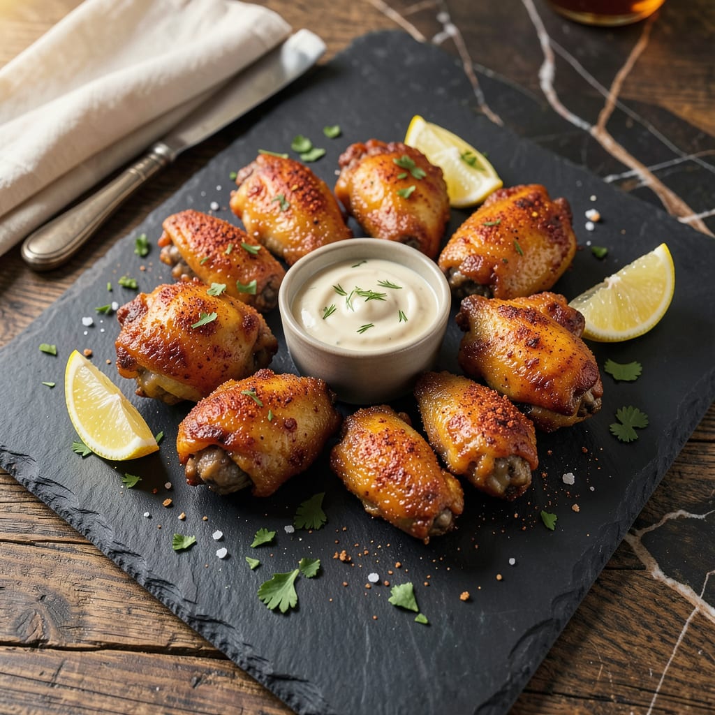 Costco Chicken Wings Recipe: Crispy Air Fryer Magic in 25 Minutes illustration with key details