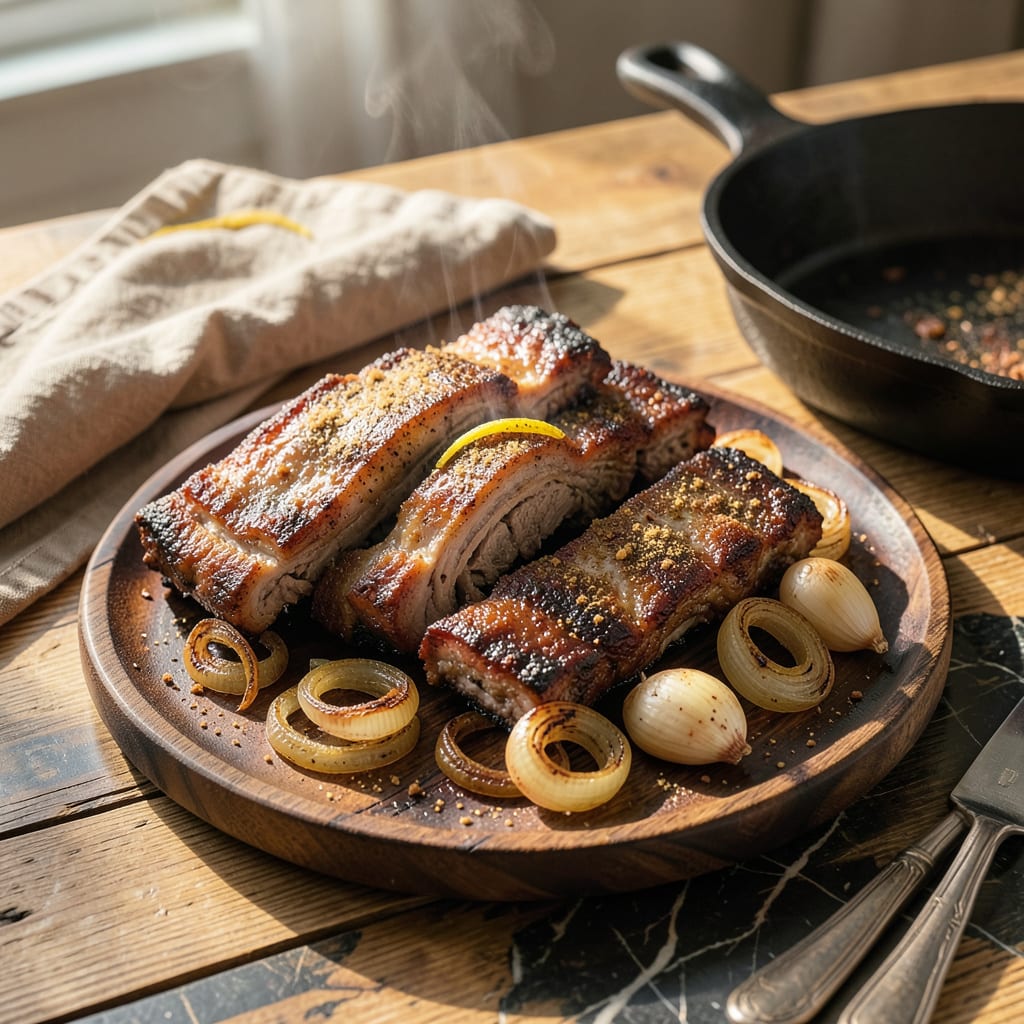 Country Style Spare Ribs Recipe: Slow Roasted to Sticky, Smoky Perfection example with annotations