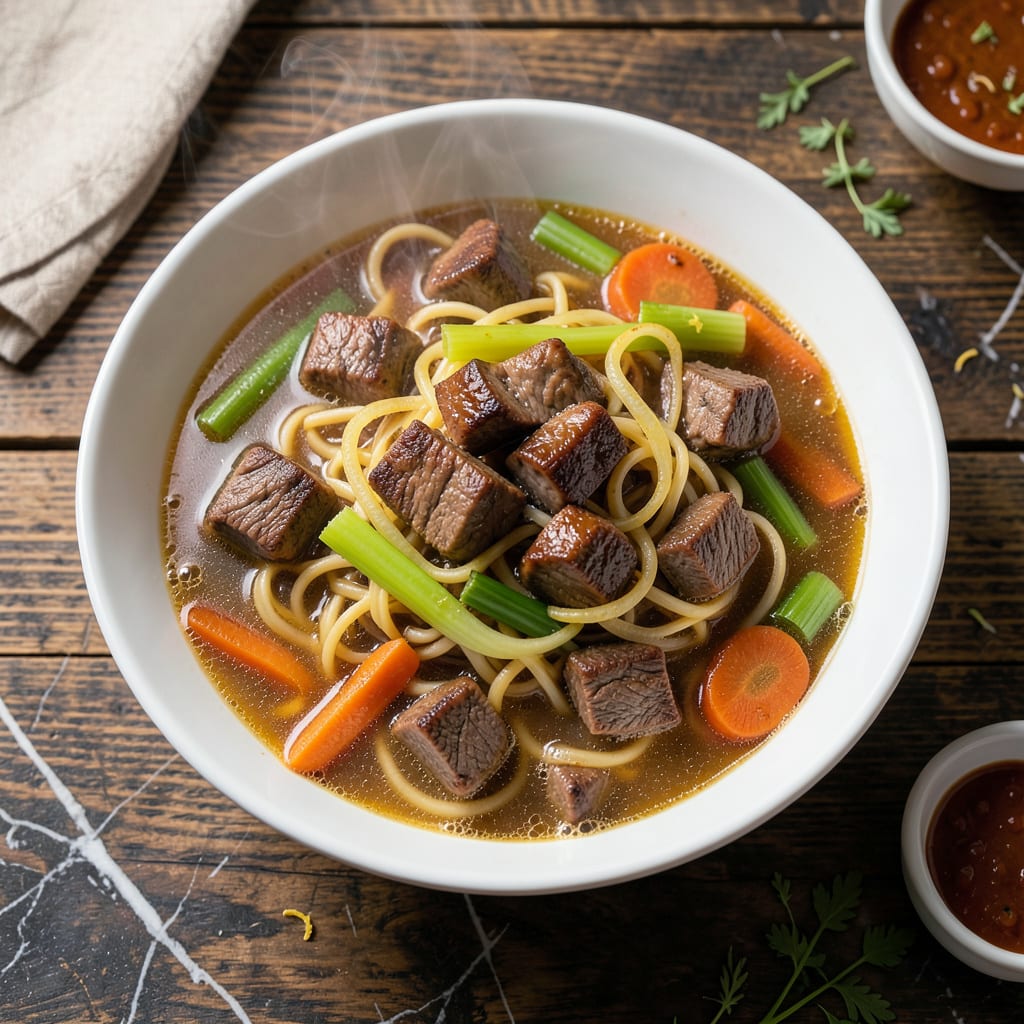 Cracker Barrel Beef Noodle Soup Recipe: Hearty Broth and Tender Beef detailed visual guide