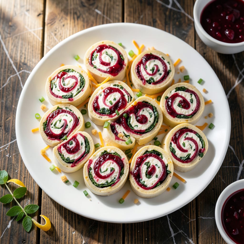 Comprehensive Cranberry Cream Cheese Pinwheels Recipe: Festive Twists in Minutes visual reference