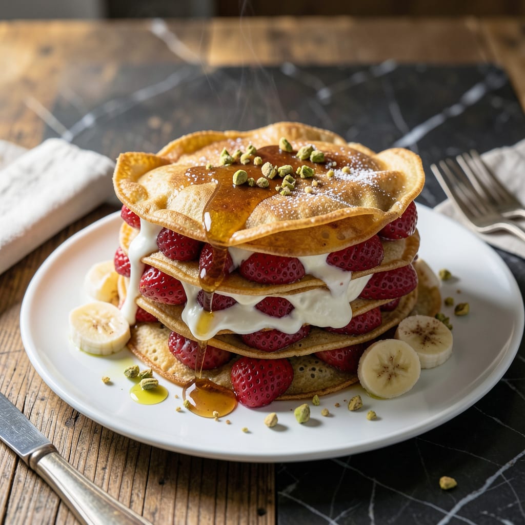 Visual representation of Crepe Recipe Filling Ideas: Sweet and Savory Combinations for Every Meal