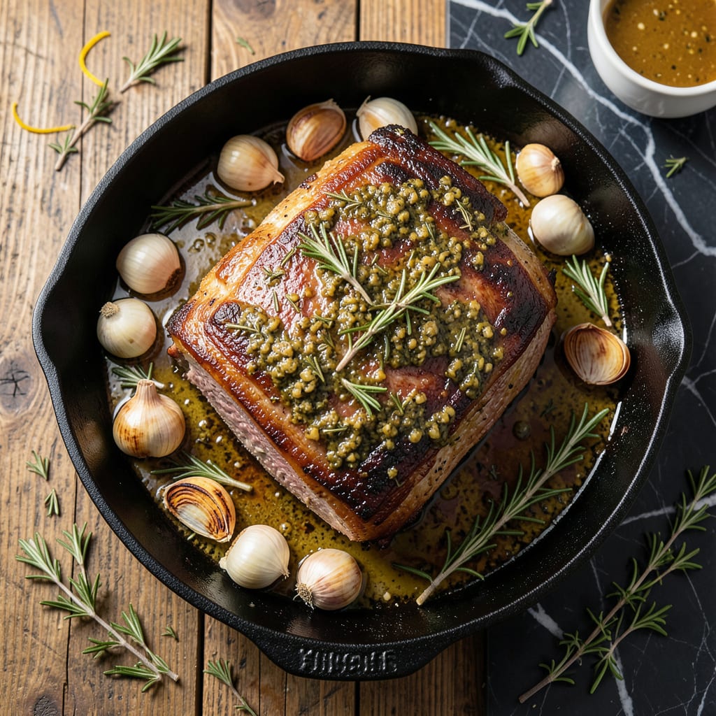 Cross Rib Roast Recipe Oven: Succulent Slow Roasted Beef with Herb Crust example with annotations
