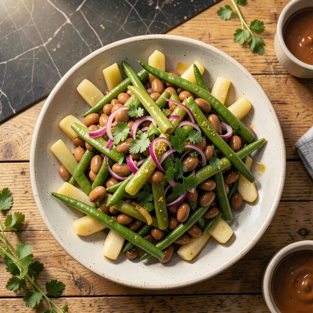 Three Bean Salad Recipe With Wax Beans: Colorful Medley With Zesty Vinegar Dressing