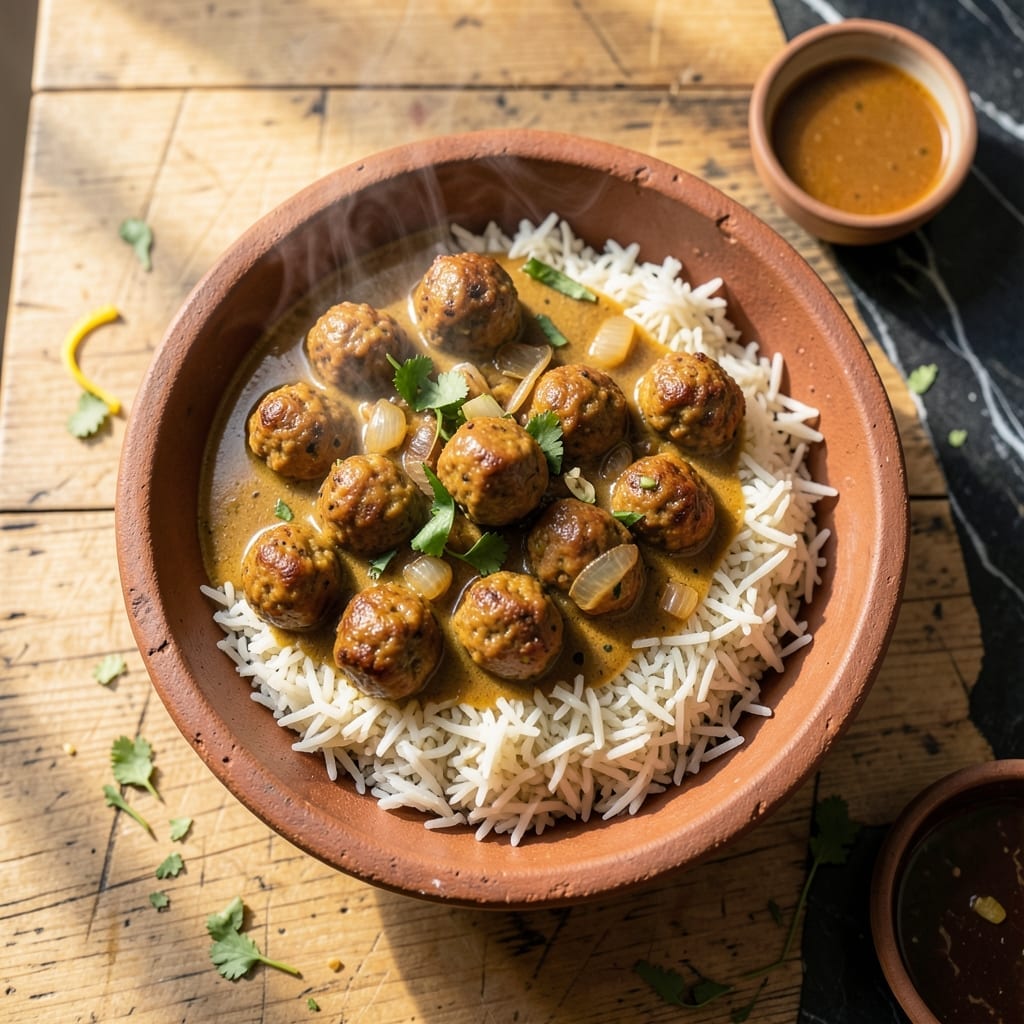 Meatball Curry Recipe Kerala Style: Spiced Coconut Gravy with Tender Bites