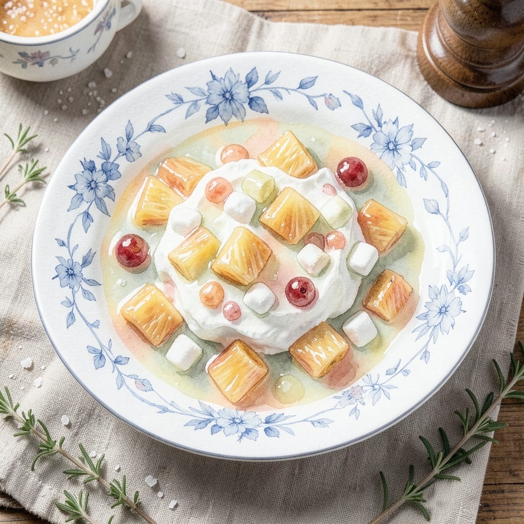 Ambrosia Salad Recipe With Jello and Cool Whip: Retro Potluck Sweetness With Marshmallow Fluff Ambrosia Salad Recipe With Jello and Cool Whip: Retro Potluck Sweetness With Marshmallow Fluff