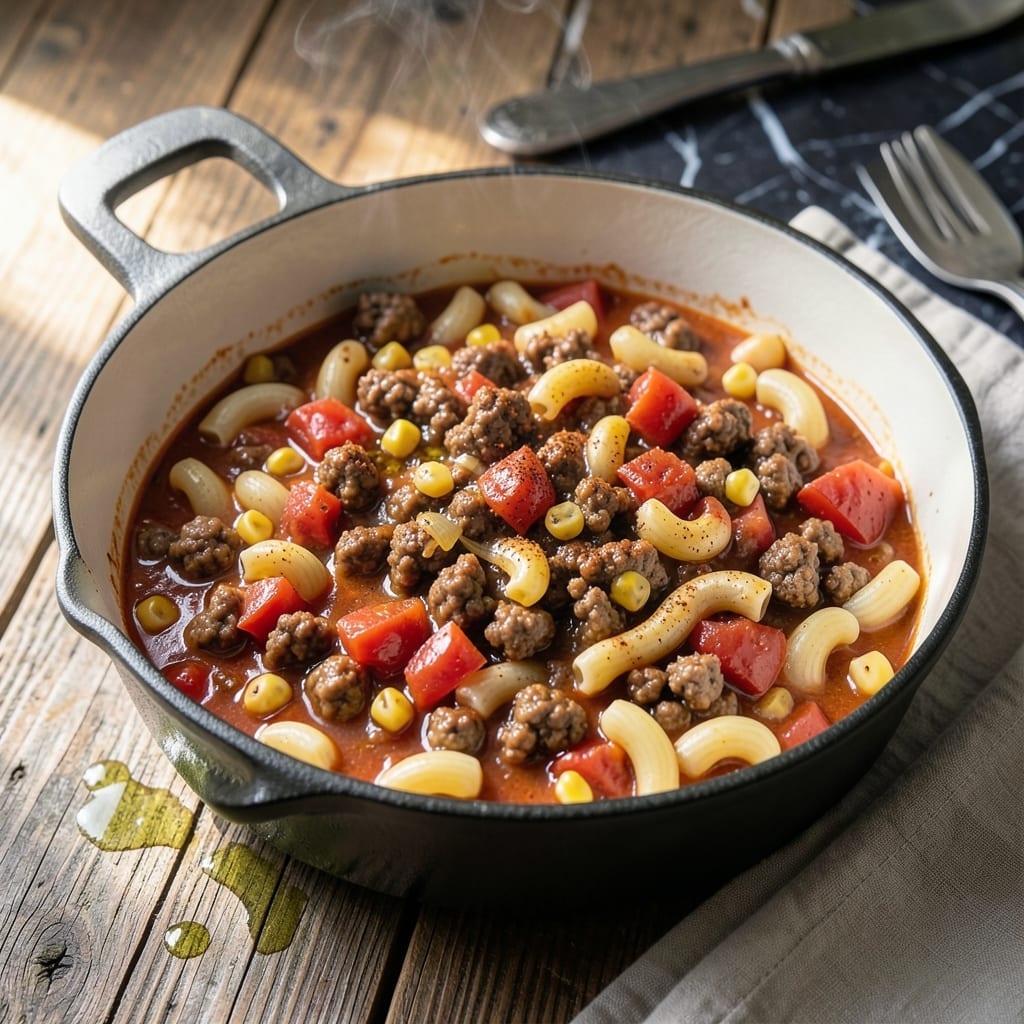 Easy Goulash Recipe With Corn: Hearty One-Pot Weeknight Comfort