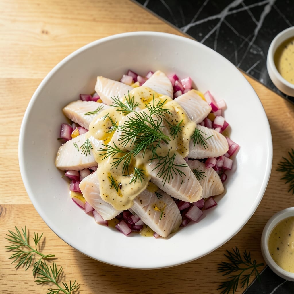 Recipe for White Fish Salad: Flaky Protein With Lemon-Dill Brightness