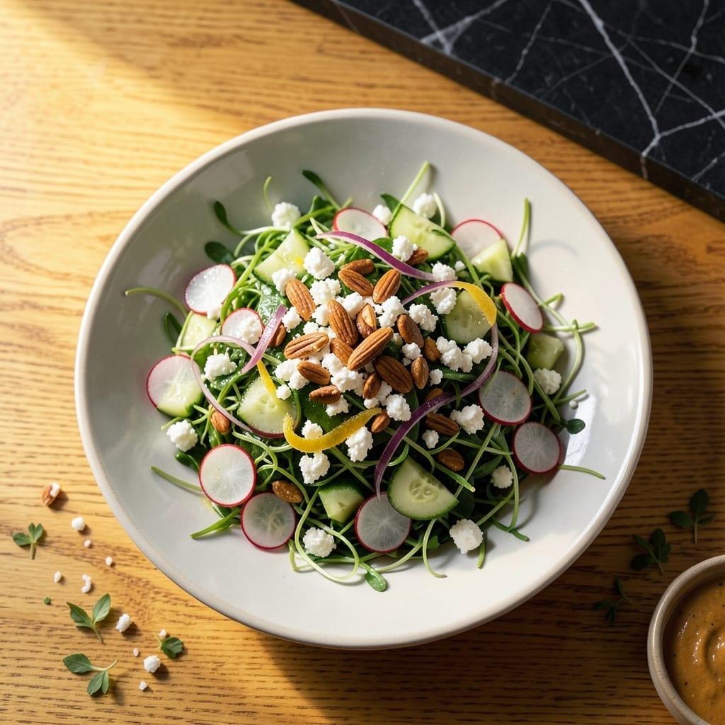 Pea Shoots Recipe Salad: Bright Garden Freshness With Nutty Crunch