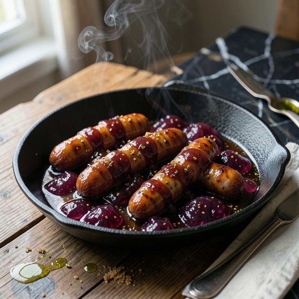 Lil Smokies Recipe Grape Jelly BBQ Sauce: Sweet and Smoky Party Appetizer