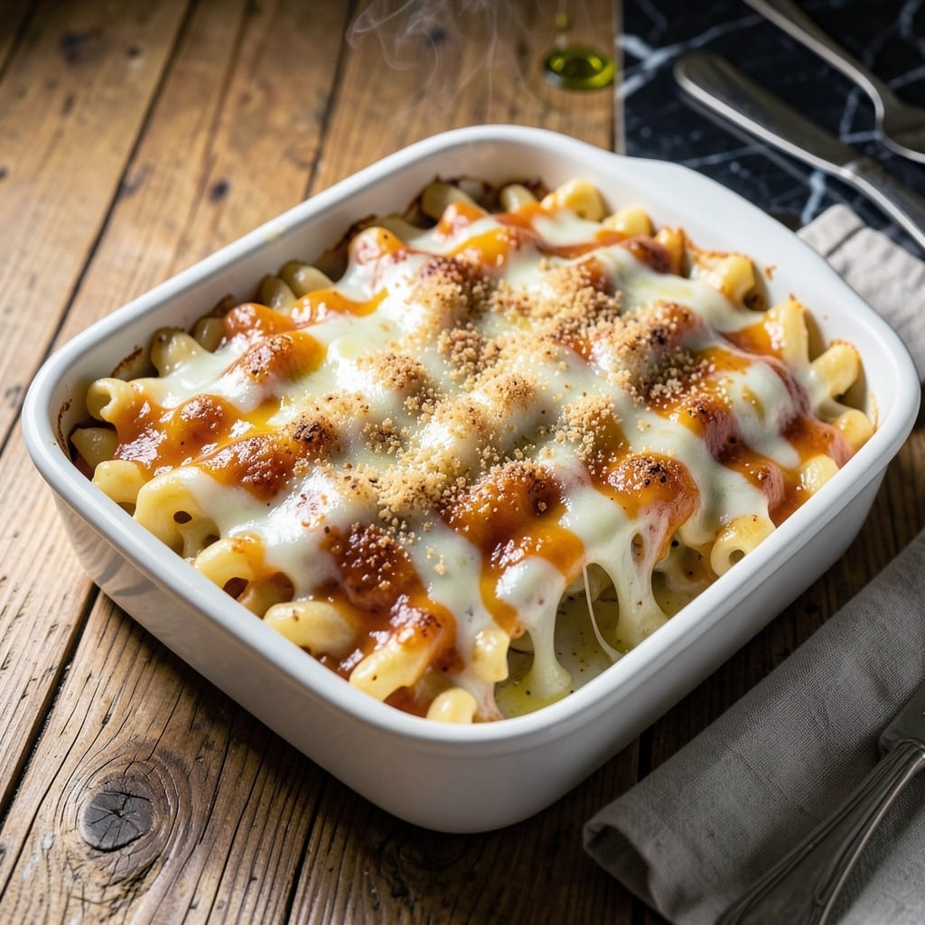 Mac and Cheese Recipe for 4 People: Triple-Cheese Baked Comfort Mac and Cheese Recipe for 4 People: Triple-Cheese Baked Comfort