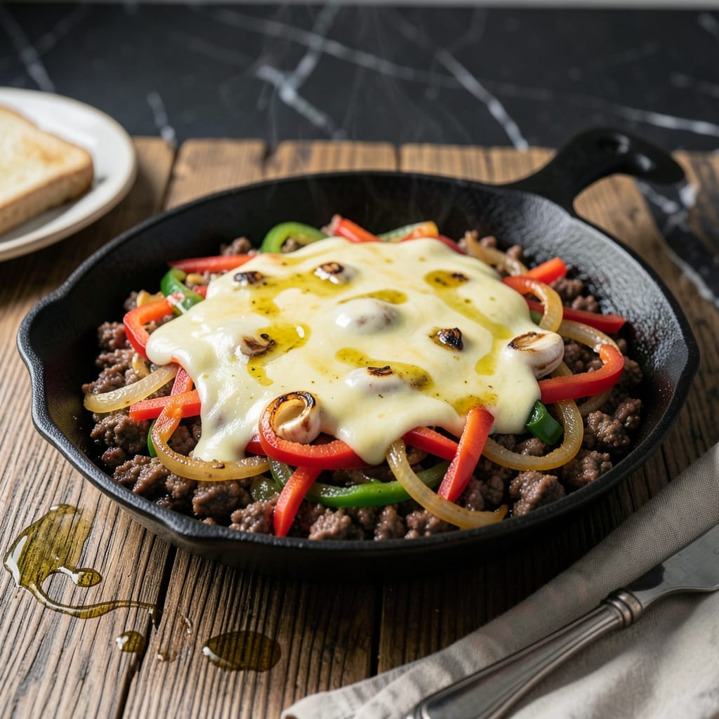 Keto Recipe With Ground Beef: Cheesy Skillet Meal With Zero Guilt