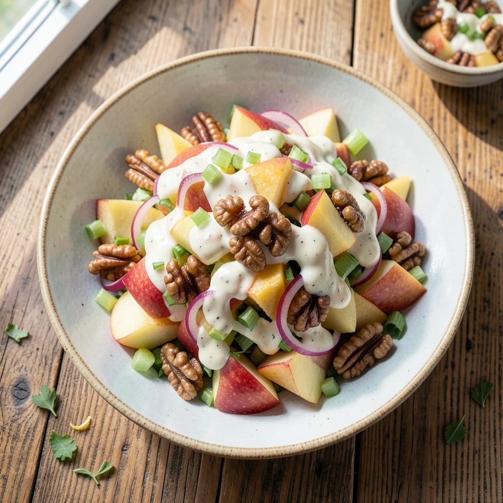 Apple Walnut Salad Recipe Mayonnaise: Creamy Crunch With Sweet Nuts