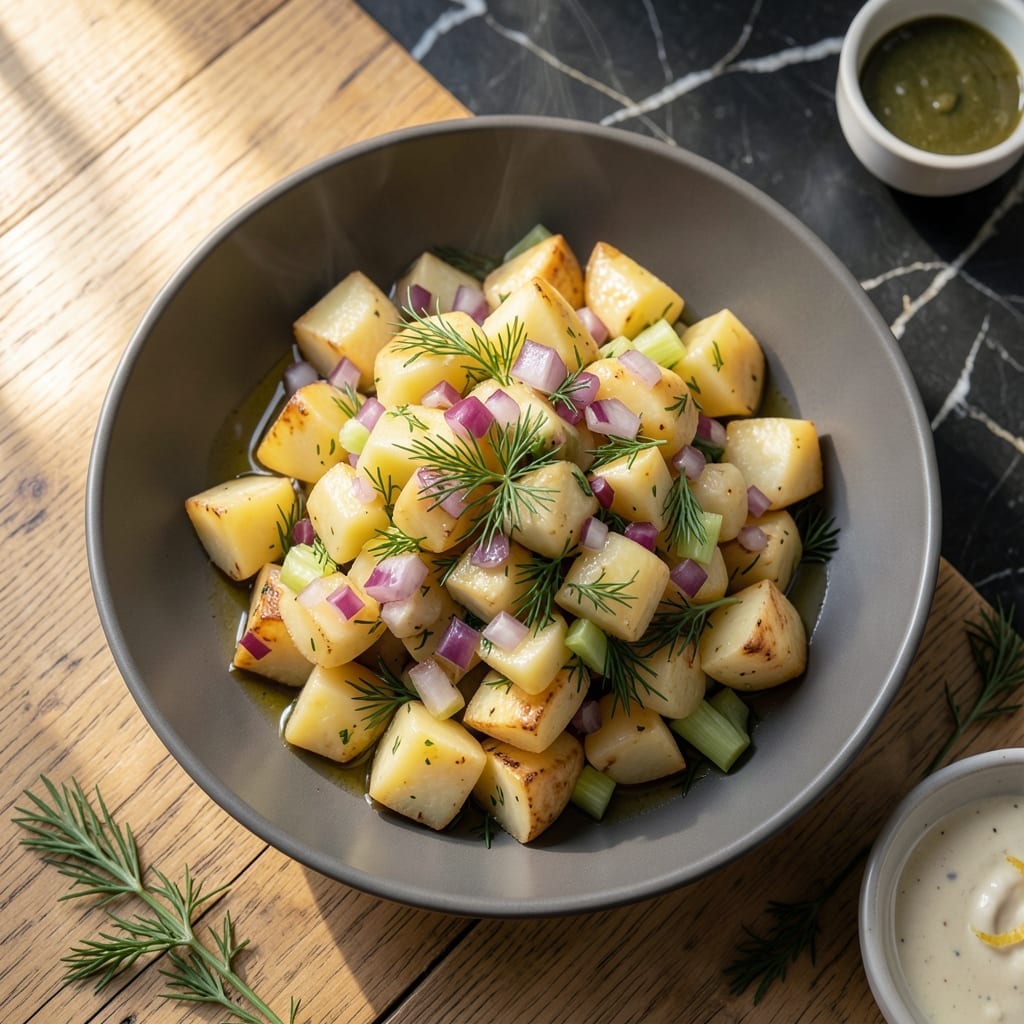 Potato Salad Recipe No Egg No Mayo: Vinegar-Tossed Freshness With Herbs