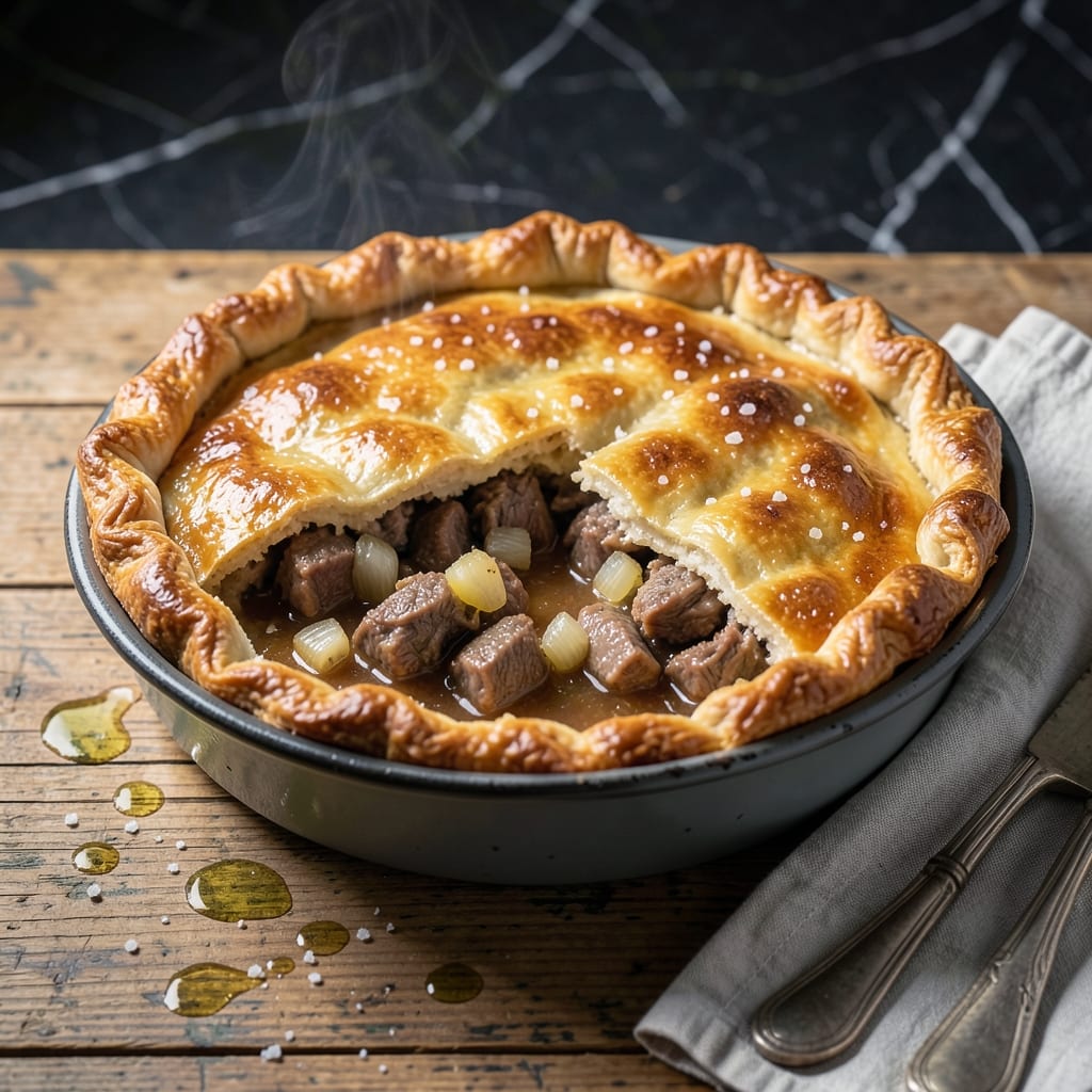 Lamb Pie Recipe With Leftover Lamb: Flaky Crust Over Savory Filling