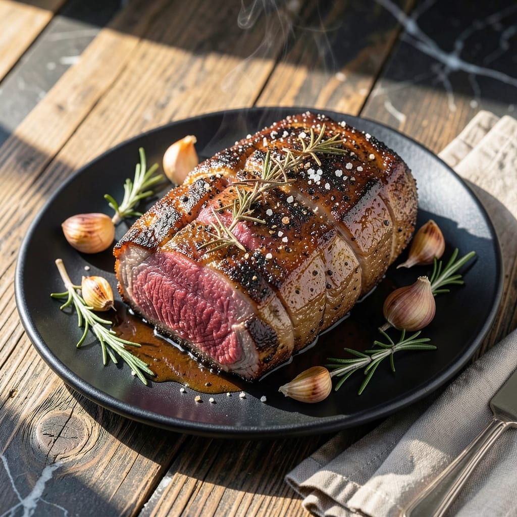 NY Strip Roast Recipe Reverse Sear: Cast Iron Crust and Even Doneness